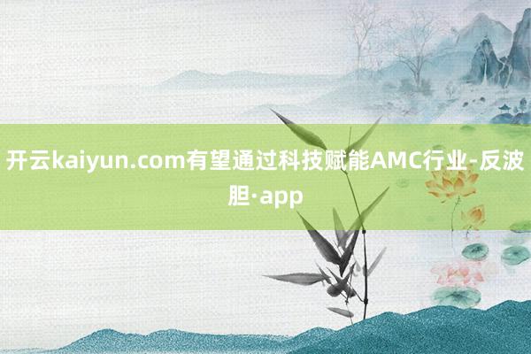 开云kaiyun.com有望通过科技赋能AMC行业-反波胆·app